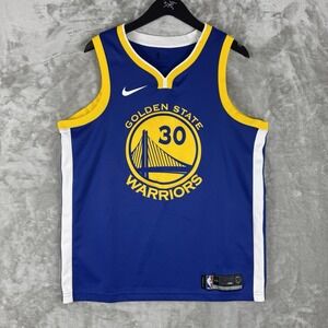 Nike Swingman Golden State Warriors Steph Curry NBA Basketball Jersey Size Large